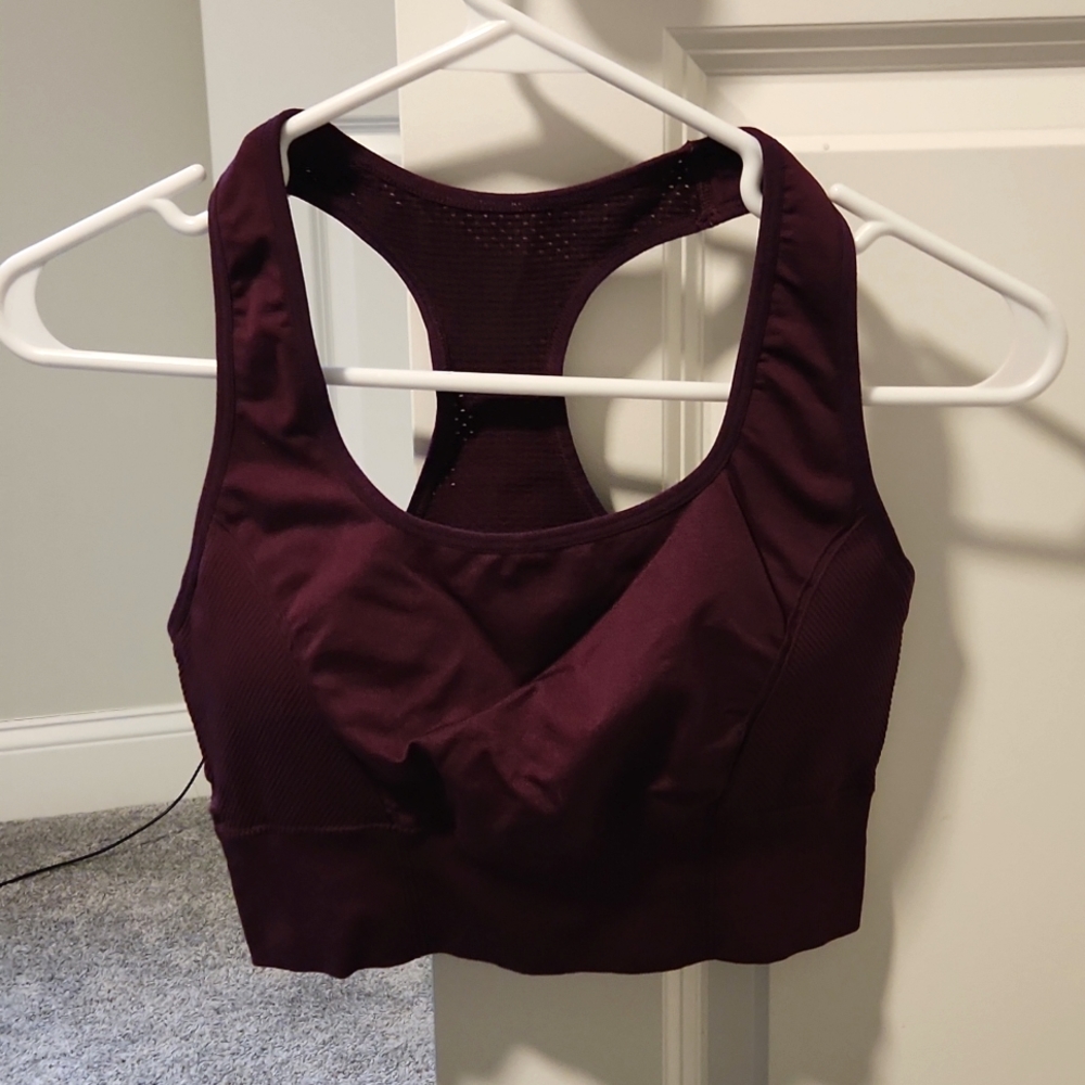 Sports Bra, dark purple, small, Fabletics, removable padding, medium support